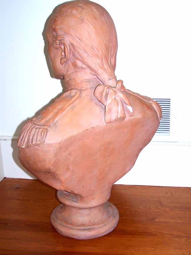 A fine and Rare 19th century Terracotta Bust of Capt. JOHN PAUL JONES — image 5